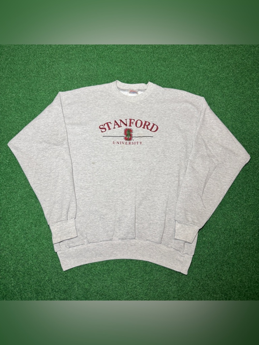 Stanford Vintage Sweatshirt Large 90s Y2K California College Crewneck 22x27
